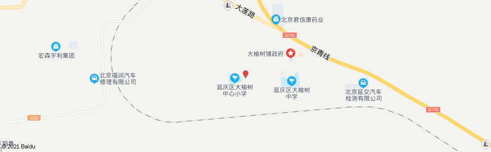 北京大榆树村西_公交站地图_北京公交_妙搜公交查询2024