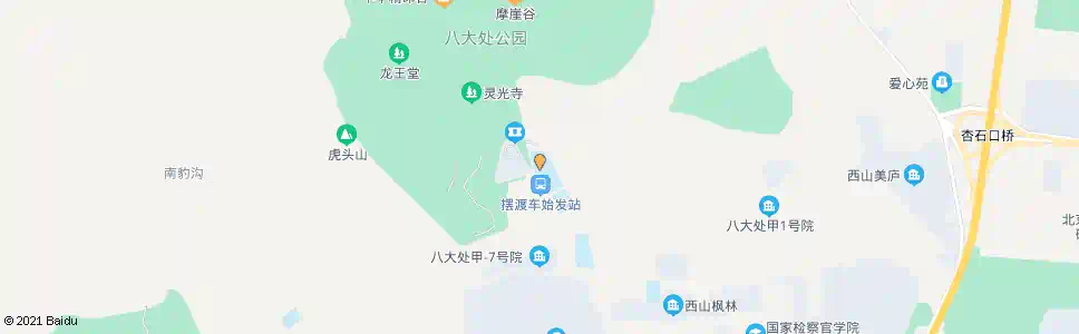 北京八大处_公交站地图_北京公交_妙搜公交查询2024