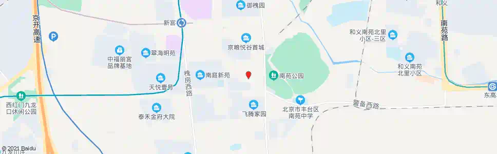 北京南苑西路_公交站地图_北京公交_妙搜公交查询2024