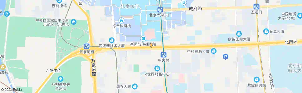 北京中关村西_公交站地图_北京公交_妙搜公交查询2024