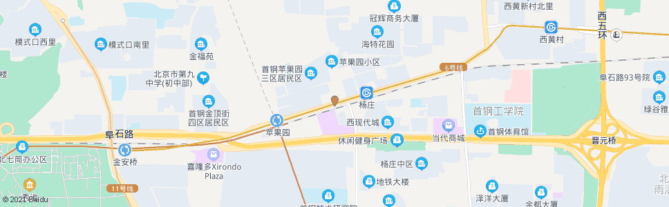 北京苹果园西_公交站地图_北京公交_妙搜公交查询2024