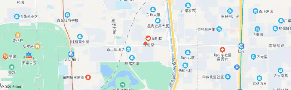 北京光明楼_公交站地图_北京公交_妙搜公交查询2024