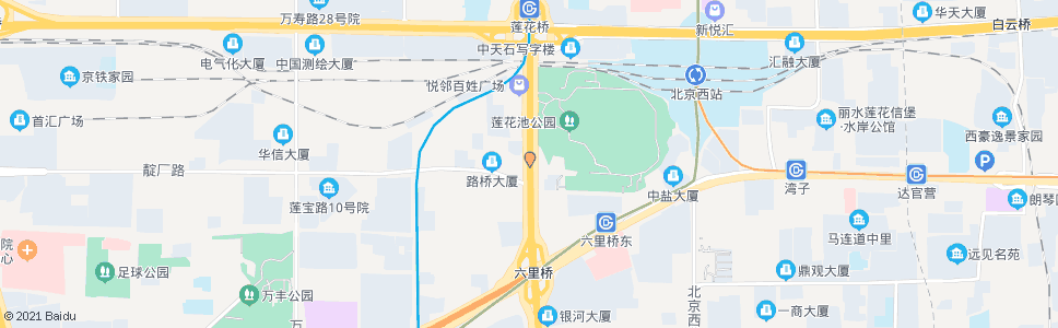 北京六里桥北里_公交站地图_北京公交_妙搜公交查询2024