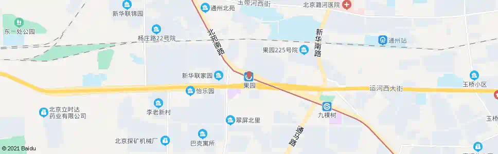 北京地铁果园站南_公交站地图_北京公交_妙搜公交查询2024