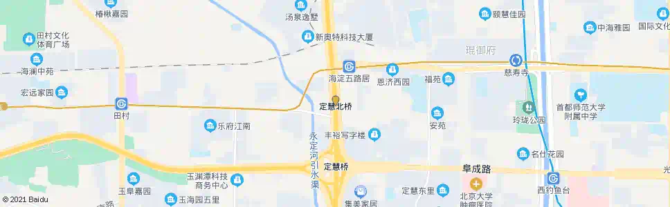 北京定慧北桥_公交站地图_北京公交_妙搜公交查询2024