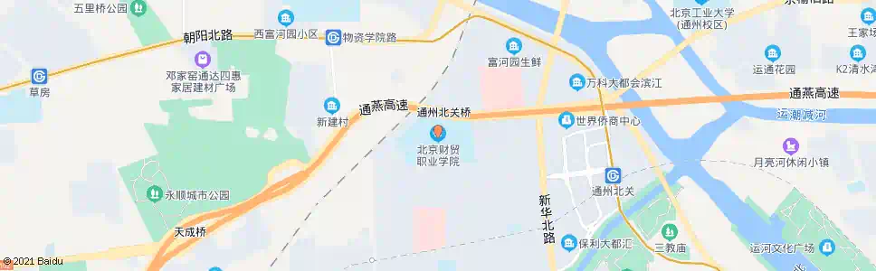 北京北京财贸职业学院_公交站地图_北京公交_妙搜公交查询2024