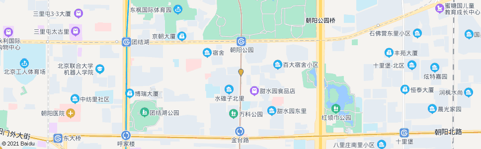 北京甜水园北里_公交站地图_北京公交_妙搜公交查询2024