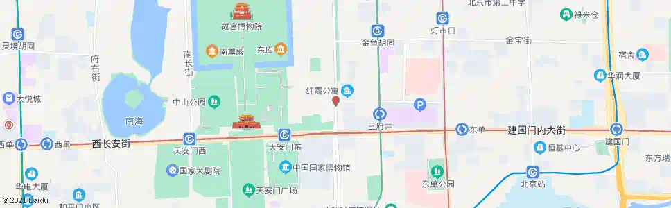 北京南河沿_公交站地图_北京公交_妙搜公交查询2024