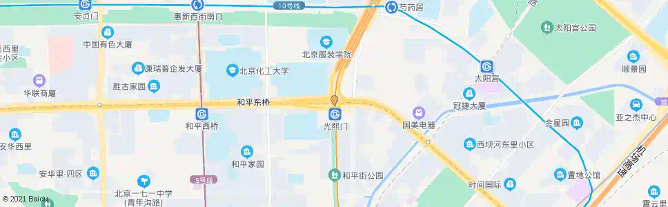 北京太阳宫桥_公交站地图_北京公交_妙搜公交查询2024