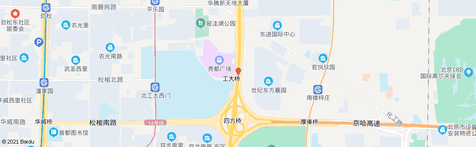 北京工大桥_公交站地图_北京公交_妙搜公交查询2024