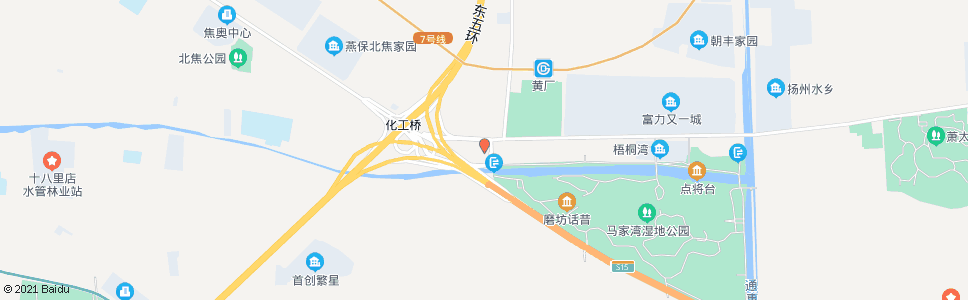 北京化工桥东_公交站地图_北京公交_妙搜公交查询2024