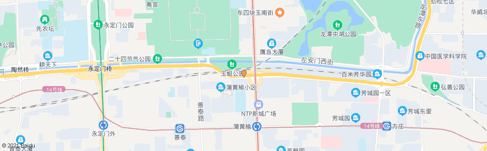 北京玉蜓桥西_公交站地图_北京公交_妙搜公交查询2024