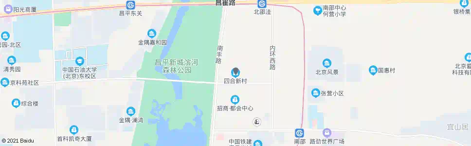 北京四合新村_公交站地图_北京公交_妙搜公交查询2024