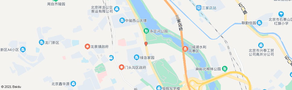 北京河滩路口东_公交站地图_北京公交_妙搜公交查询2024