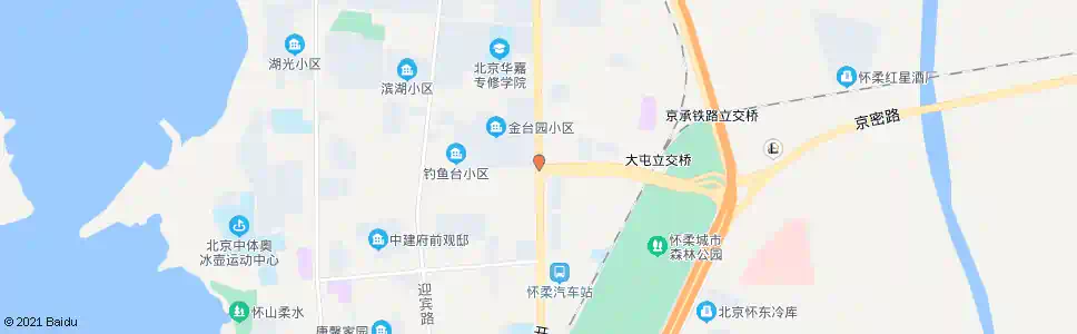 北京怀柔招商局_公交站地图_北京公交_妙搜公交查询2024