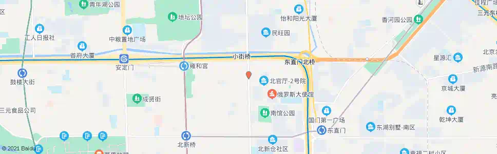 北京东直门北小街北口_公交站地图_北京公交_妙搜公交查询2024