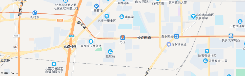 北京苏庄站_公交站地图_北京公交_妙搜公交查询2024
