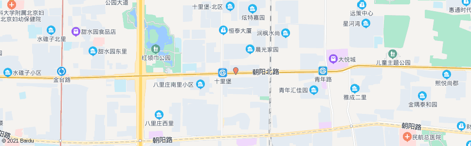 北京十里堡北里_公交站地图_北京公交_妙搜公交查询2024
