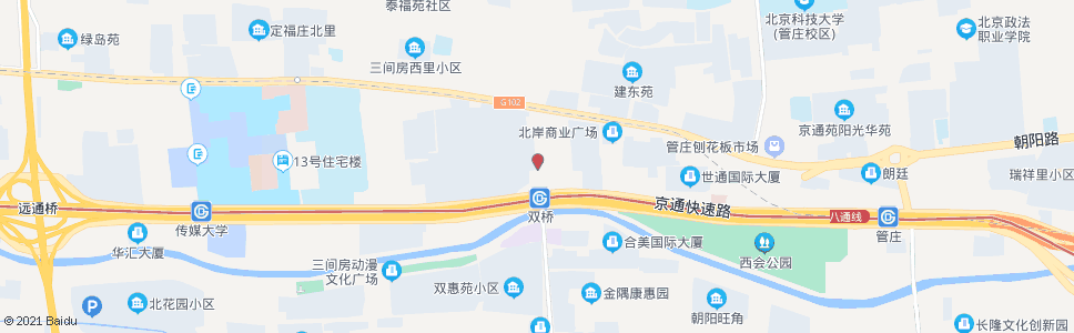 北京地铁双桥站_公交站地图_北京公交_妙搜公交查询2024