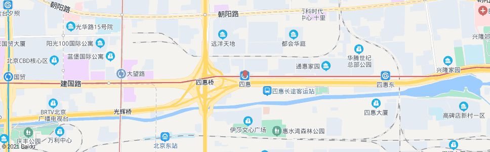 北京四惠站_公交站地图_北京公交_妙搜公交查询2024