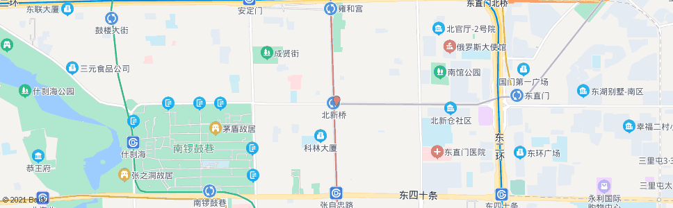 北京北新桥站_公交站地图_北京公交_妙搜公交查询2024