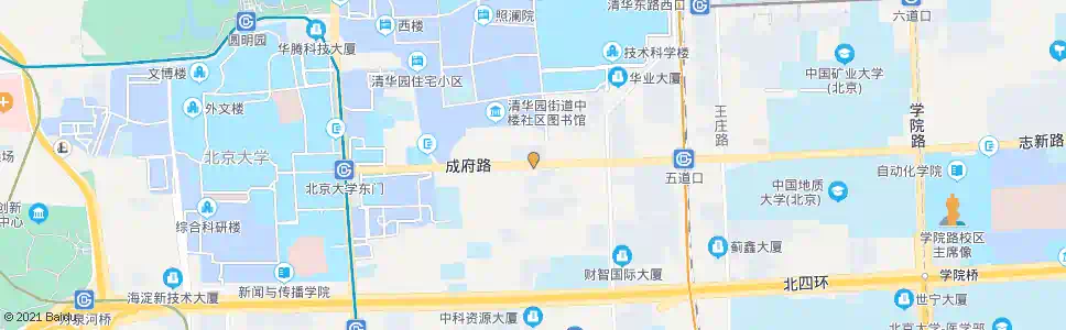 北京清华园_公交站地图_北京公交_妙搜公交查询2024