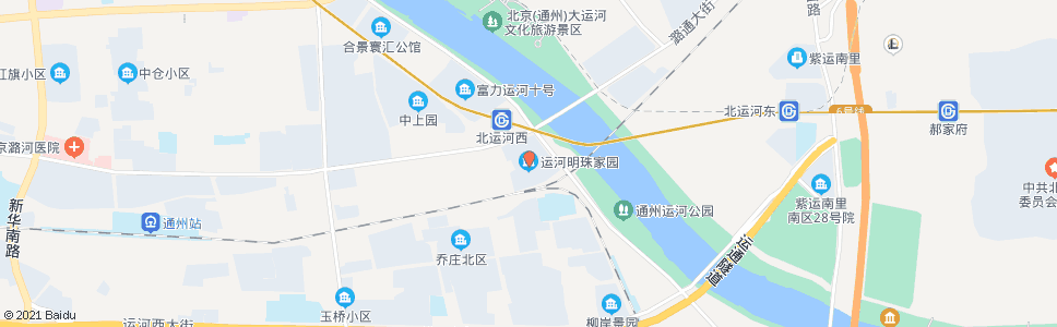 北京运河明珠家园_公交站地图_北京公交_妙搜公交查询2024
