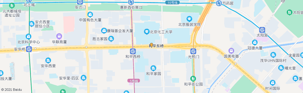 北京和平东桥_公交站地图_北京公交_妙搜公交查询2024