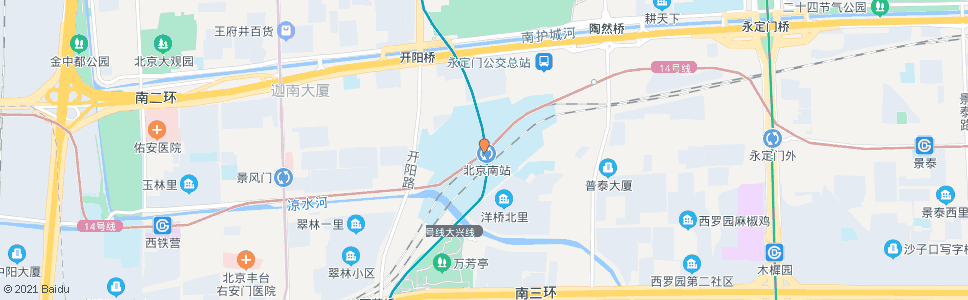 北京东风桥南_公交站地图_北京公交_妙搜公交查询2024