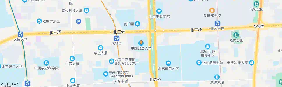 北京中国政法大学北_公交站地图_北京公交_妙搜公交查询2024