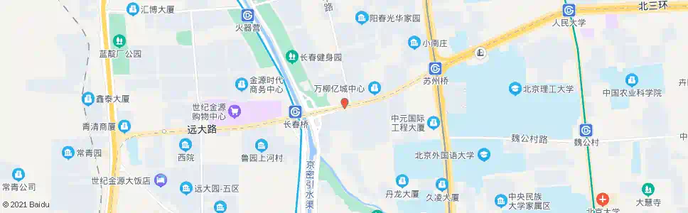 北京长春桥东_公交站地图_北京公交_妙搜公交查询2024