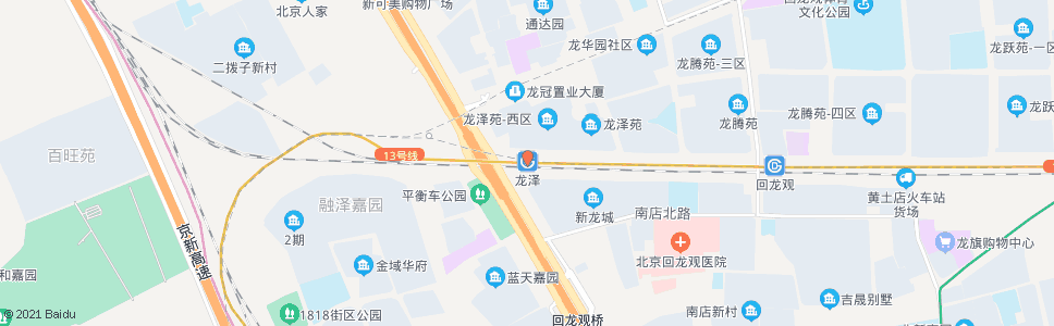 北京地铁龙泽站_公交站地图_北京公交_妙搜公交查询2024