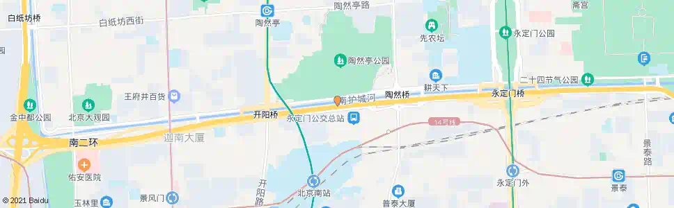 北京陶然亭公园南门_公交站地图_北京公交_妙搜公交查询2024