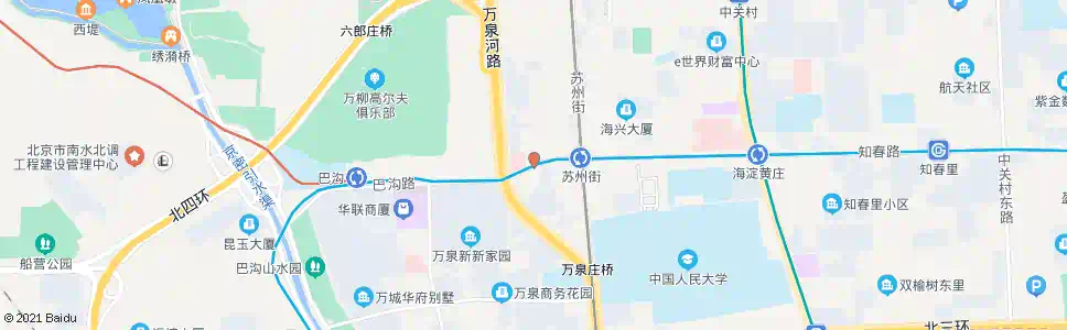 北京海淀南路西口_公交站地图_北京公交_妙搜公交查询2024