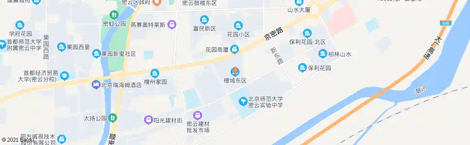 北京檀城东区_公交站地图_北京公交_妙搜公交查询2024