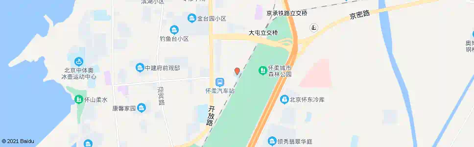 北京怀柔火车站_公交站地图_北京公交_妙搜公交查询2024