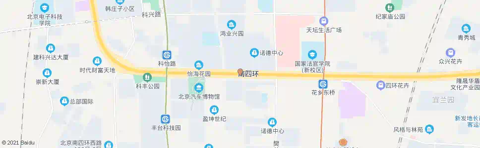 北京花乡桥西_公交站地图_北京公交_妙搜公交查询2024