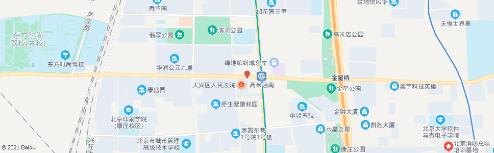 北京金星西路_公交站地图_北京公交_妙搜公交查询2024