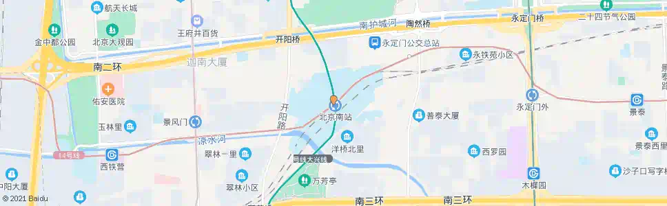 北京南房_公交站地图_北京公交_妙搜公交查询2024