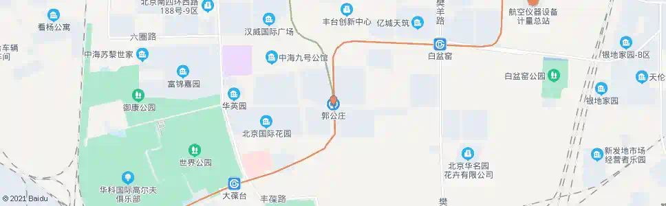 北京郭公庄东口_公交站地图_北京公交_妙搜公交查询2024