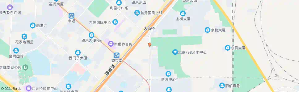 北京大山子路口南_公交站地图_北京公交_妙搜公交查询2024