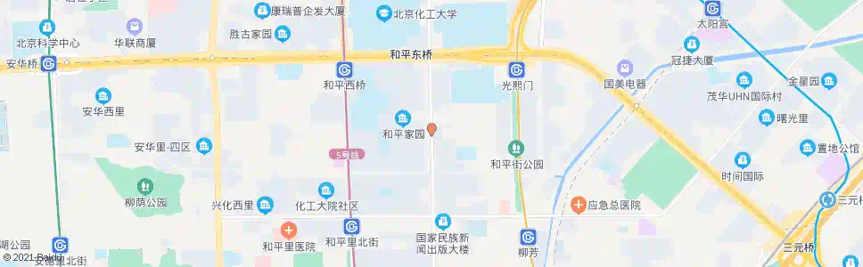 北京和平里东街_公交站地图_北京公交_妙搜公交查询2024