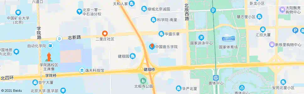 北京音乐学院_公交站地图_北京公交_妙搜公交查询2024