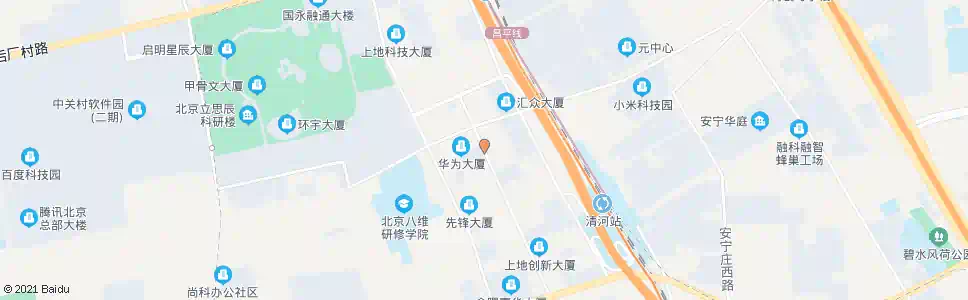 北京上地七街_公交站地图_北京公交_妙搜公交查询2024