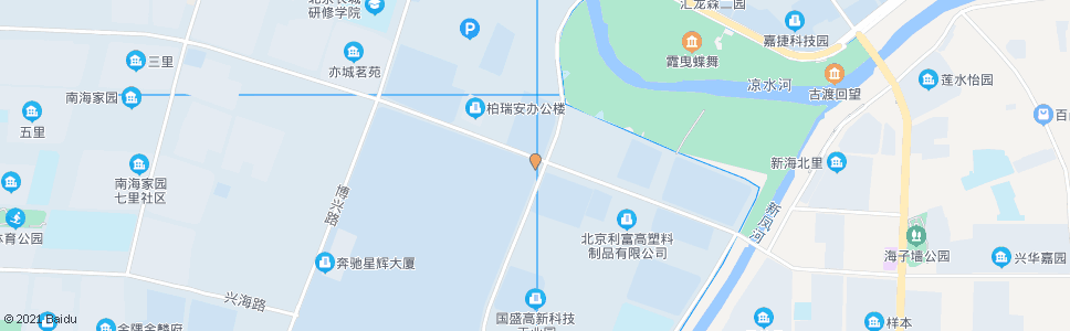 北京博兴三路口_公交站地图_北京公交_妙搜公交查询2024