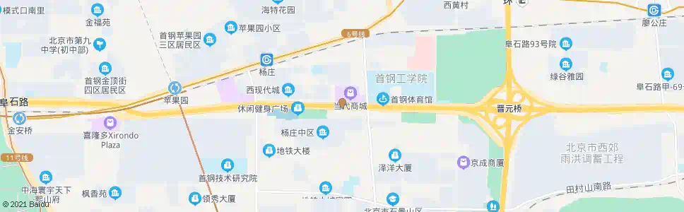 北京杨庄东_公交站地图_北京公交_妙搜公交查询2024