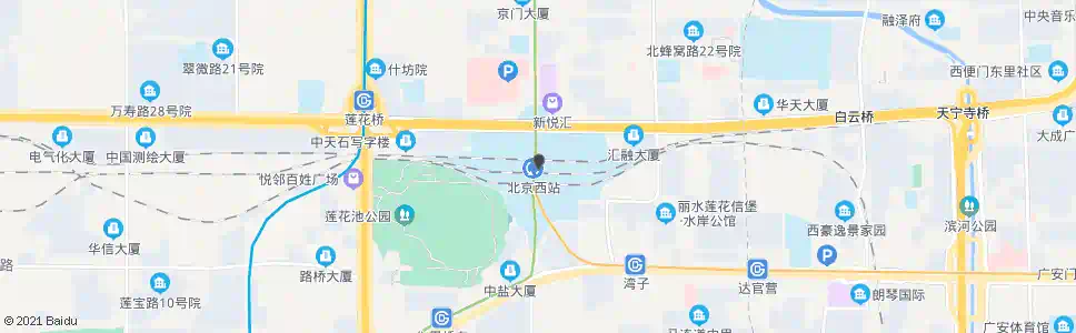 北京羊头岗西_公交站地图_北京公交_妙搜公交查询2024