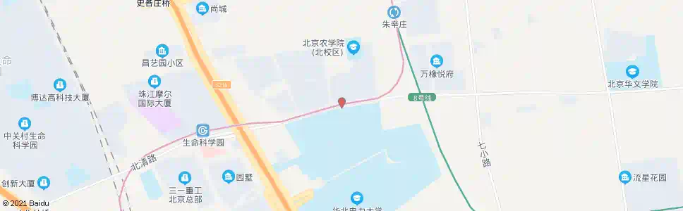 北京朱辛庄新区_公交站地图_北京公交_妙搜公交查询2024