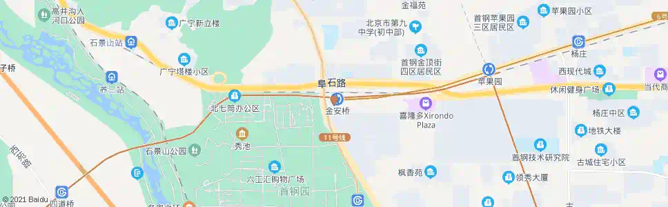 北京金安桥_公交站地图_北京公交_妙搜公交查询2024