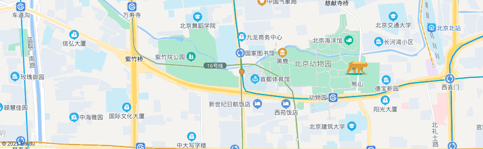 北京白石桥北_公交站地图_北京公交_妙搜公交查询2024